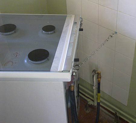 how to confirm stove gas is secure